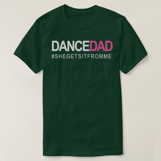 Camiseta Bailar Papá Y Bailar Orgulloso Papi Mientras Lo Co (Diseño del anverso)