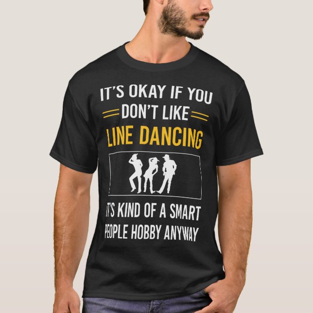 Camiseta Bailarín de baile de línea de personas inteligente (Anverso)