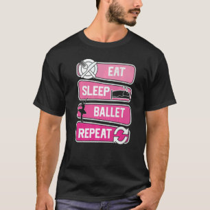 Camiseta Bailarín de baile de repetición de ballet de sueño