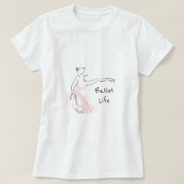 Camiseta Bailarín de ballet de la bailarina del lema de la
