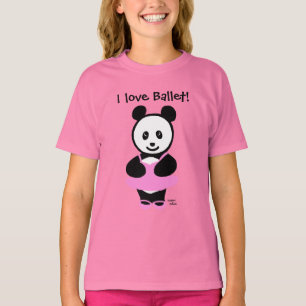 Camiseta Bailarín de ballet de la panda de Kawaii