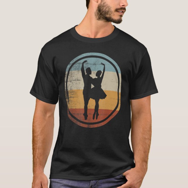 Camiseta Bailarín de ballet retro vintage (Anverso)