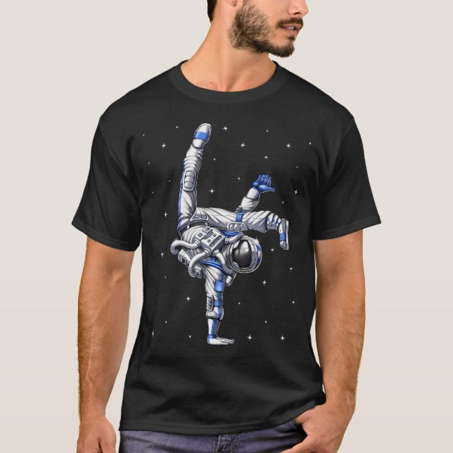 Camiseta Bailarín de Capoeira Astronauta (Anverso)