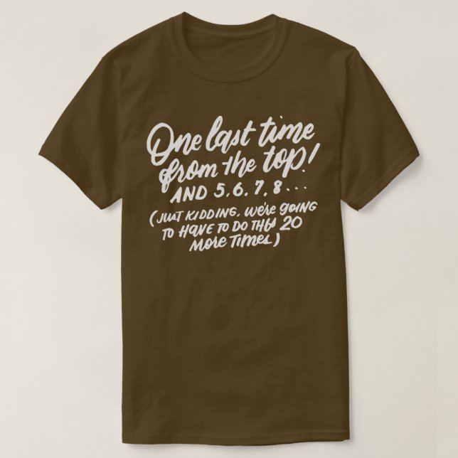 Camiseta Bailarín de Dance Sayings cita a divertida profeso (Diseño del anverso)