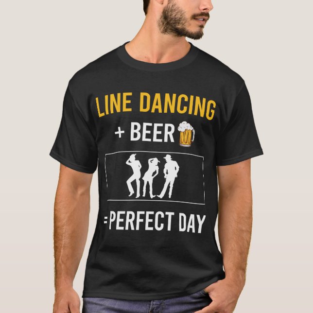 Camiseta Bailarín de danza de la línea del día de la cervez (Anverso)
