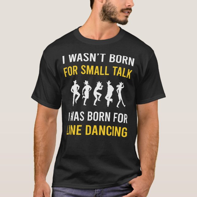 Camiseta Bailarín de danza de línea de charla pequeña (Anverso)