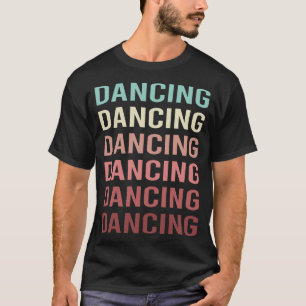 Camiseta Bailarín de danza de texto colorido