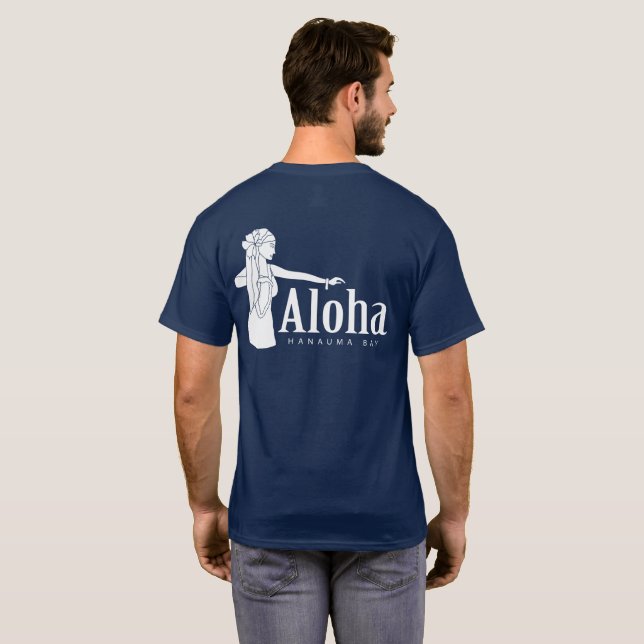 Camiseta Bailarín de Hawaii Hula de la hawaiana (Reverso completo)