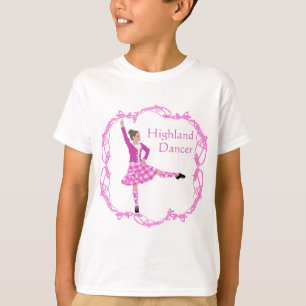 Camiseta Bailarín de las Tierras Altas Rosa Aboyne