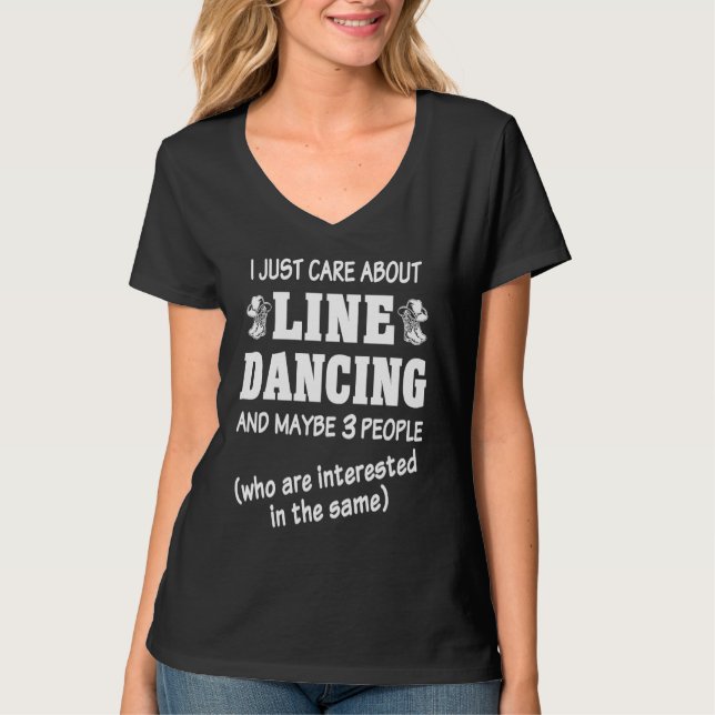 Camiseta Bailarín de línea Baile de línea Solo me importa e (Anverso)