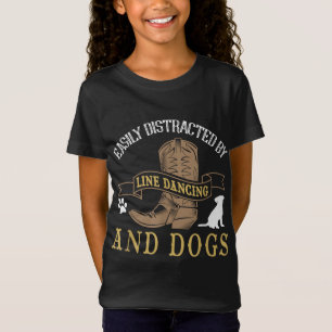 Camiseta Bailarín de línea de baile de Chiste de danza de p