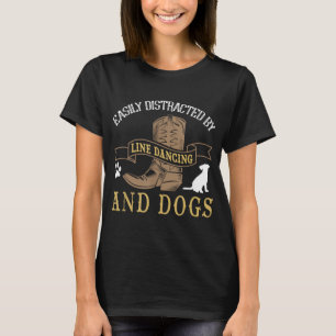 Camiseta Bailarín de línea de baile de Chiste de danza de p