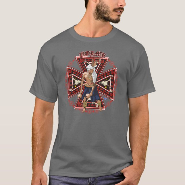 Camiseta Bailarín de los ciervos de Yaqui (Anverso)