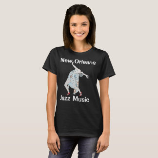 Camiseta Bailarín de música jazz, Nueva Orleans,