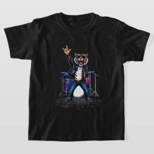 Camiseta Bailarín de roca genial tigre Regalo divertido d