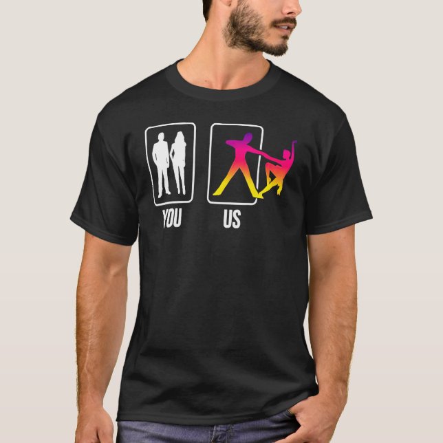 Camiseta Bailarín de salón de baile Bailarín Pareja Swing D (Anverso)