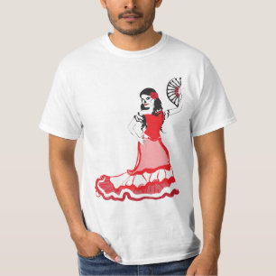 Camiseta bailarín del español de dia de los muertos