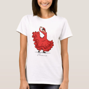 Camiseta Bailarín flamenco español