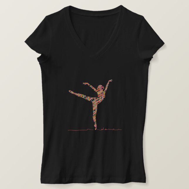 Camiseta Bailarín moderno (Anverso del diseño)