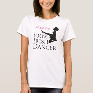 Camiseta Bailarina 100% de danza irlandesa suave de zapatos