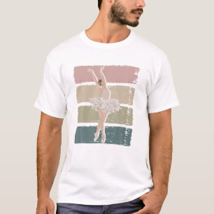 Camiseta Bailarina Bailarina de Ballet Danza de Ballet Retr