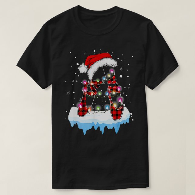 Camiseta Bailarina Ballerina Santa Shoe bailarina de ballet (Diseño del anverso)