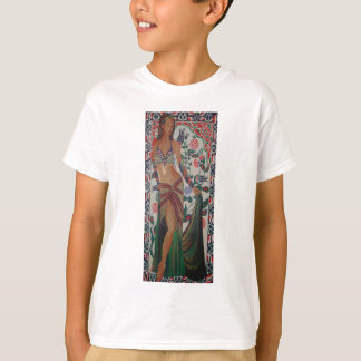 Camiseta Bailarina Belly turca con grupo artístico tradicio