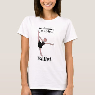 Camiseta Bailarina de ballet actuando con estilo