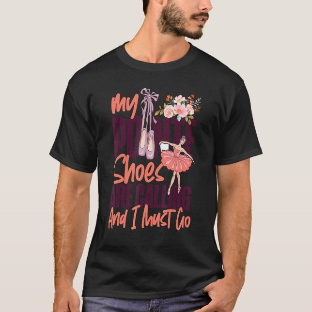 Camiseta Bailarina de ballet bailarina Chica Ballerina Poin (Anverso)