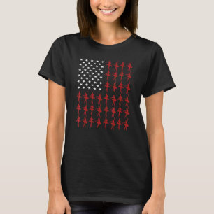 Camiseta Bailarina de ballet Ballerina Bandera Americana Da