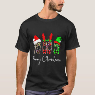 Camiseta Bailarina de ballet Ballerina Feliz Navidad Punto