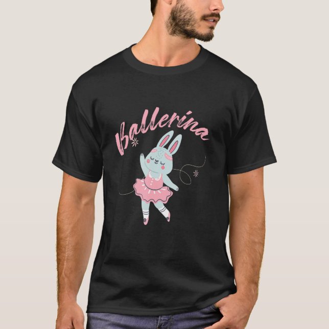 Camiseta Bailarina de ballet Ballerina Rabbit Bunny Dance M (Anverso)