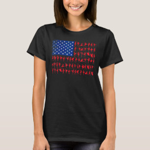 Camiseta Bailarina de ballet Bandera Estadounidense 4 de ju