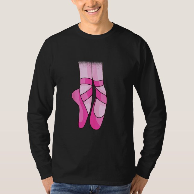 Camiseta Bailarina De Ballet Pointe Toe Shoe Para Chicas De (Anverso)