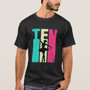 Camiseta Bailarina de ballet retro de 10 años de edad Bir