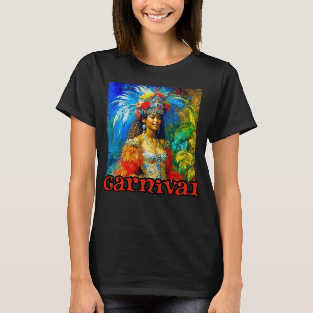 Camiseta Bailarina de carnaval brasileña (Anverso)