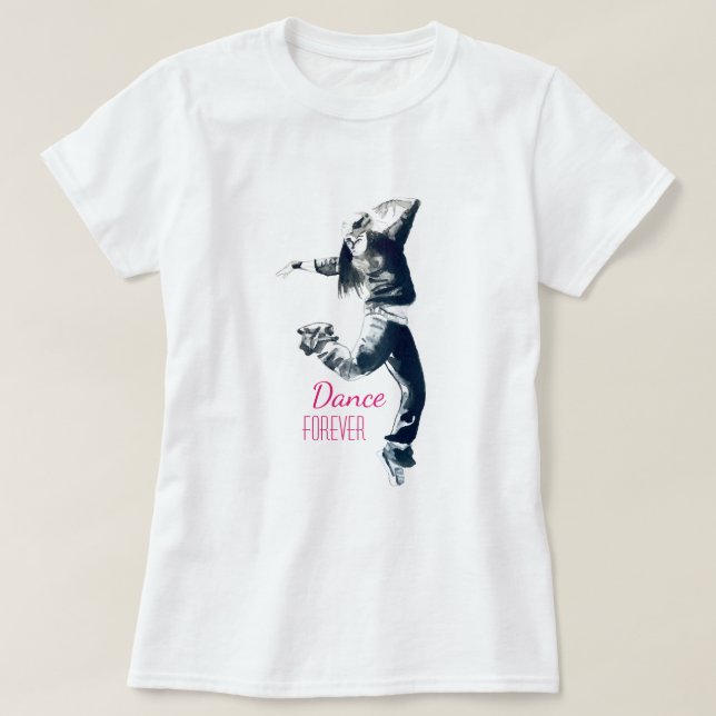 Camiseta Bailarina de chica de hip hop de Guay (Diseño del anverso)