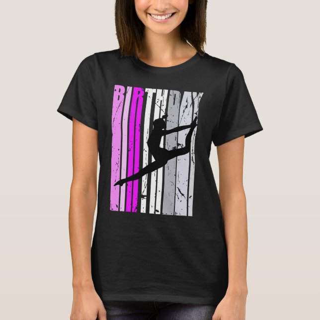 Camiseta Bailarina de cumpleaños de bailes clásicos de muje (Anverso)