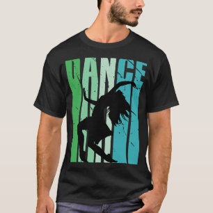 Camiseta Bailarina de danza femenina bailando Chicas de col