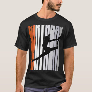 Camiseta Bailarina de danza retro amarilla única
