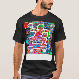 Camiseta bailarina de hip hop de patineta de graffiti fresc