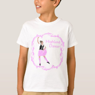 Camiseta Bailarina de las Tierras Altas Rosa Aboyne