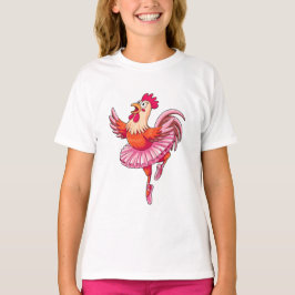 Camiseta Bailarina de pollo de dibujos animados divertida r