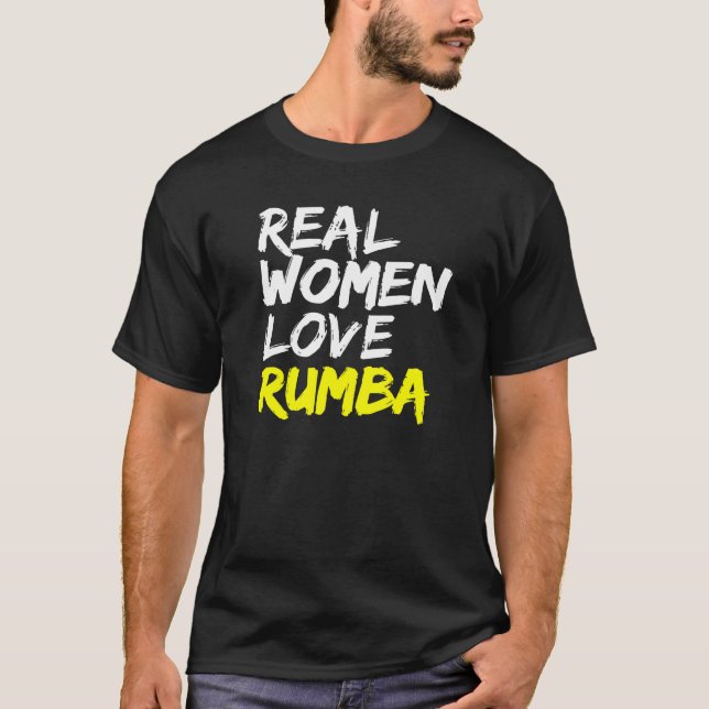 Camiseta Bailarina de rumba, pareja de bailes, mujeres aman (Anverso)
