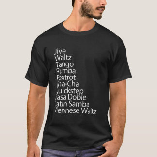 Camiseta Bailarina de salón de baile 10 danzas tradicionale