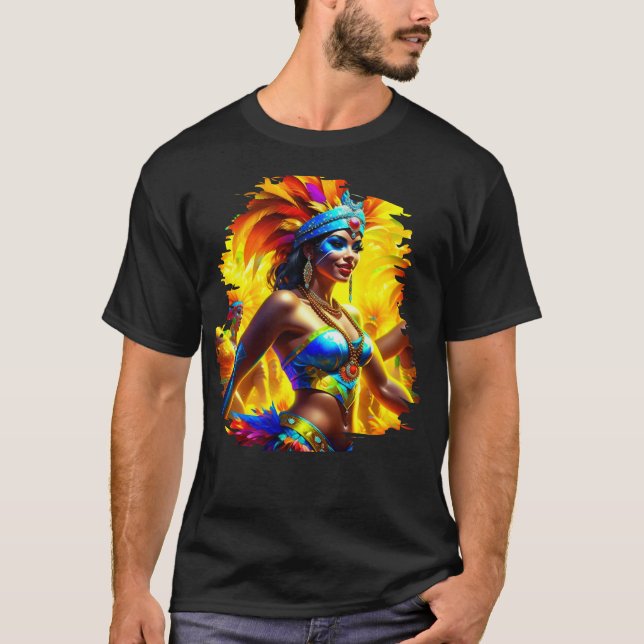 Camiseta Bailarina del Carnaval de Brasil (Anverso)