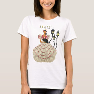 Camiseta Bailarina española Flamenco