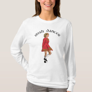 Camiseta Bailarina Irlandesa Rubia de Rojo