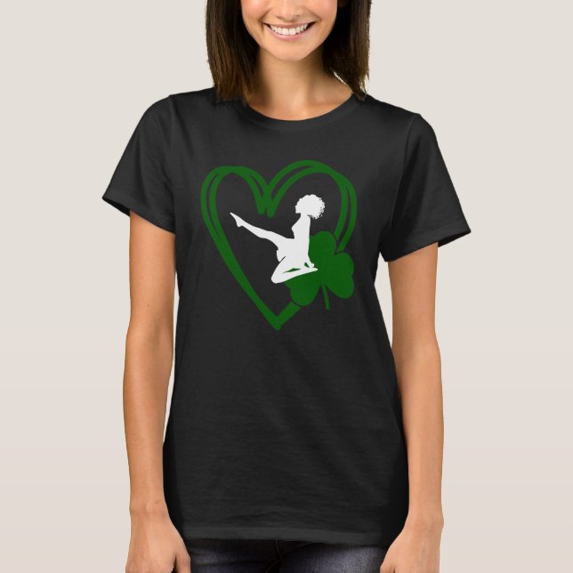 Camiseta Bailarina irlandesa y danza irlandesa del corazón  (Anverso)