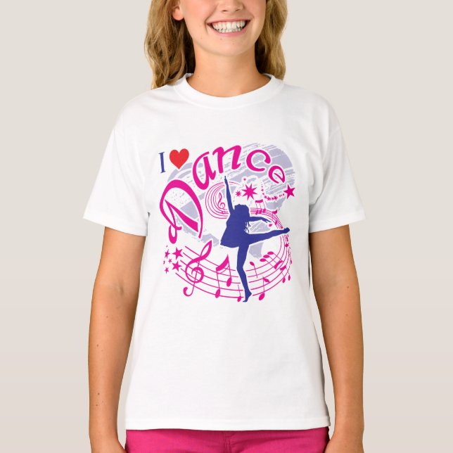 Camiseta Bailarina, me encanta la danza (Anverso)
